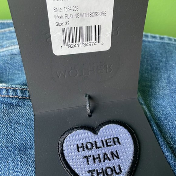 MOTHER |  The Tomcat Jeans (Playing With Scissors) Size 32 NWT - Picture 12 of 12